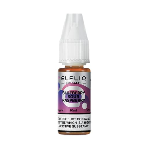bulk wholesale ELF BAR - ELFLIQ - BLUEBERRY SOUR RASPBERRY - 10ML NIC SALT (Box of 10) - 5mg