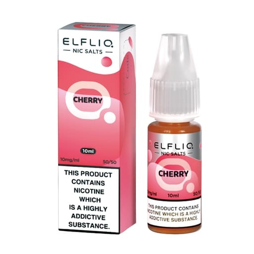 bulk wholesale ELF BAR - ELFLIQ - CHERRY - 10ML NIC SALT (Box of 10) - 10mg