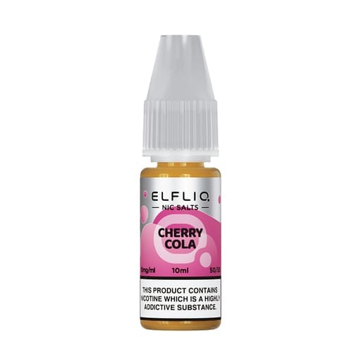 bulk wholesale ELF BAR - ELFLIQ - CHERRY COLA - 10ML NIC SALT (Box of 10) - 10mg
