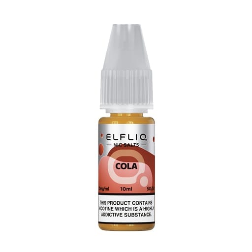 bulk wholesale ELF BAR - ELFLIQ - COLA - 10ML NIC SALT (Box of 10) - 5mg