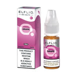 bulk wholesale ELF BAR - ELFLIQ - GRAPE - 10ML NIC SALT (Box of 10) - 10mg