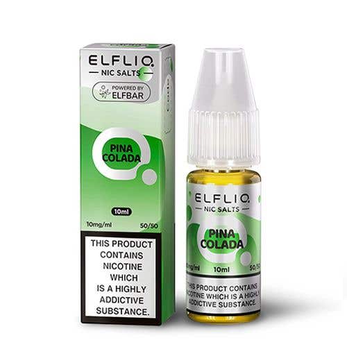 bulk wholesale Elf Bar Elfliq Nic Salt 10ml E - Liquid - Box of 10 - Pina colada