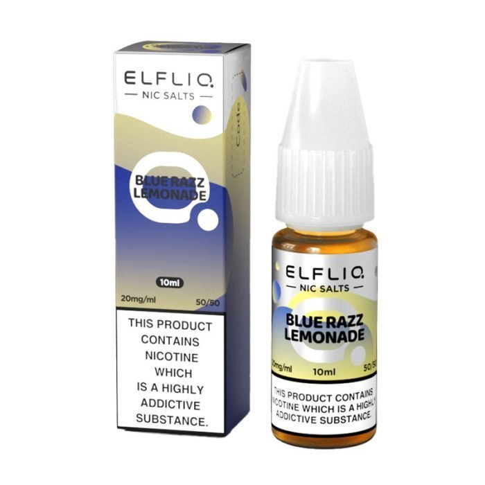 bulk wholesale Elf Bar Elfliq Nic Salt 10ml E - Liquid - Box of 10 - Blue Razz Lemonade