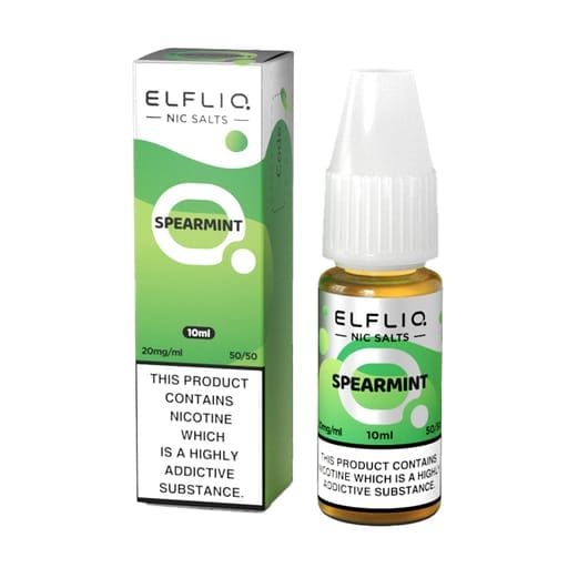 bulk wholesale ELF BAR - ELFLIQ - SPEARMINT - 10ML NIC SALT (Box of 10) - 5mg