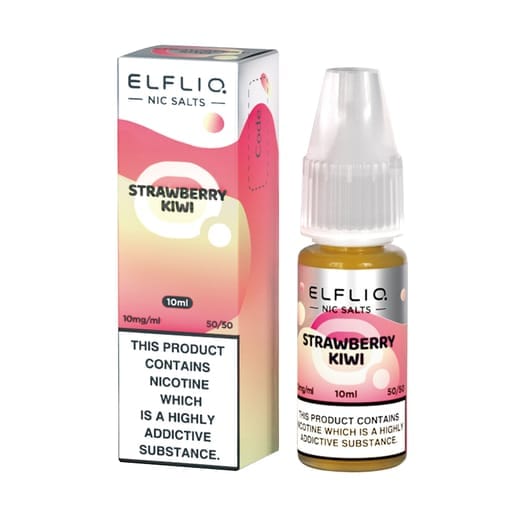 bulk wholesale ELF BAR - ELFLIQ - STRAWBERRY KIWI - 10ML NIC SALT (Box of 10) - 5mg