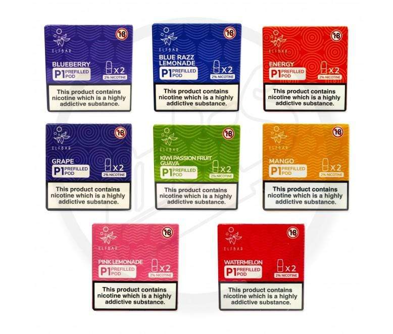 bulk wholesale Elf Bar Mate P1 Pre - Filled Disposable Pods Pack Of 2 - Blueberry