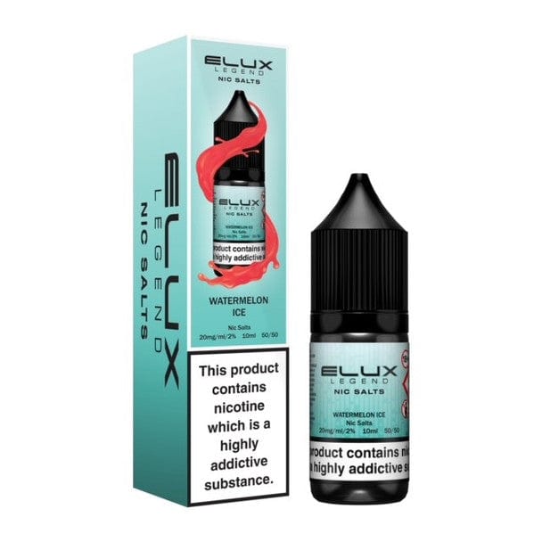 bulk wholesale Elux Legend Nic Salts - 10ml E - liquids - Box of 10 - Watermelon Ice
