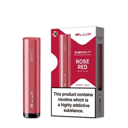 bulk wholesale Elux Zero N Prefilled Pod Vape Kit Device - Rose Red