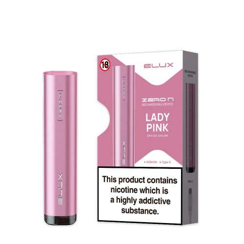bulk wholesale Elux Zero N Prefilled Pod Vape Kit Device - Lady Pink