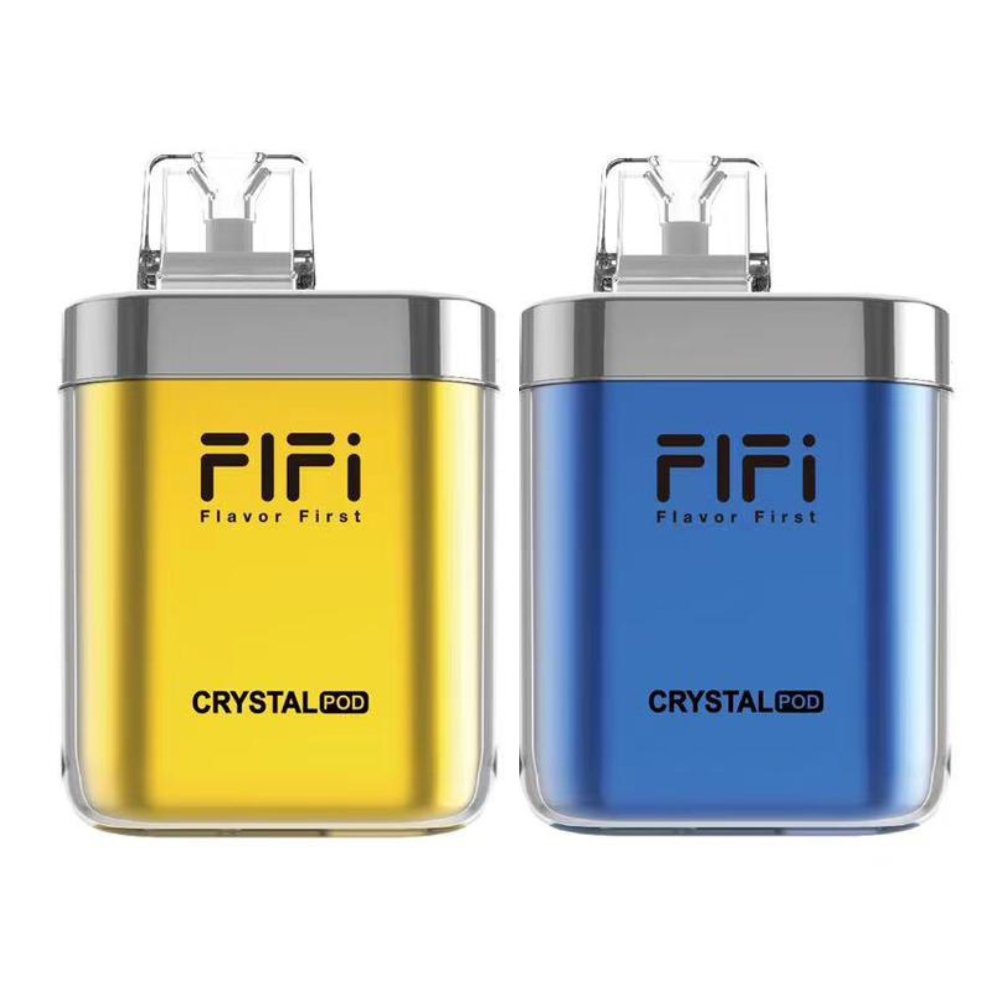 bulk wholesale FiFi Crystal Pod 3000 Puffs Disposable Vape Pod 5 in 1 - Box of 5 - Yellow Edition