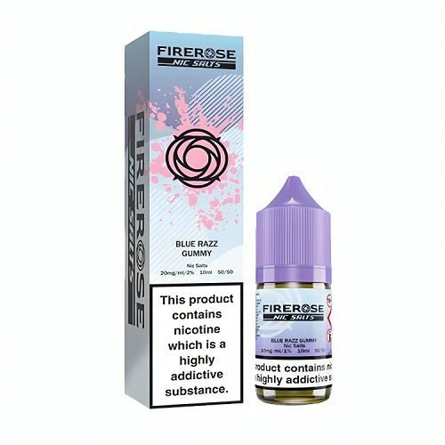 bulk wholesale Firerose 5000 Nic Salt 10ml Bottle - Box of 10 - Blue Razz Gummy