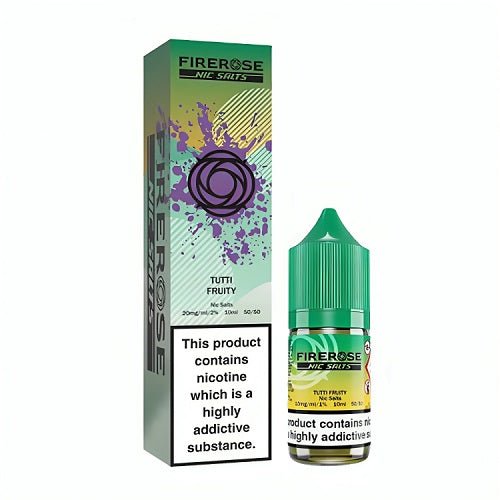 bulk wholesale Firerose 5000 Nic Salt 10ml Bottle - Box of 10 - Tutti Fruity