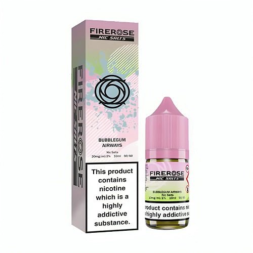 bulk wholesale Firerose 5000 Nic Salt 10ml Bottle - Box of 10 - Bubblegum Airways