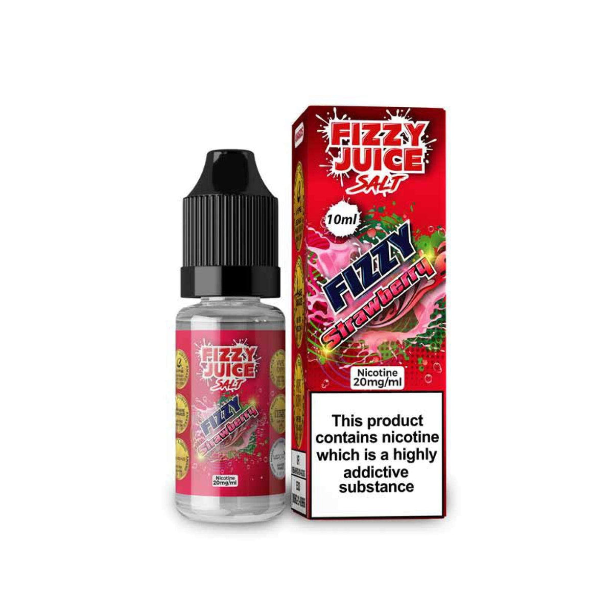 bulk wholesale Fizzy Juice - Strawberry - Nic Salt - Pack x 10 - 10mg