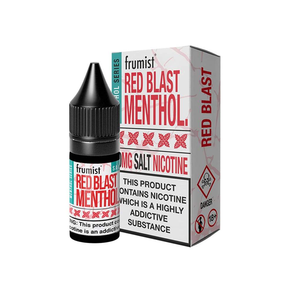 bulk wholesale Frumist Red Blast Menthol - Nic Salt - Box of 10 - 10mg