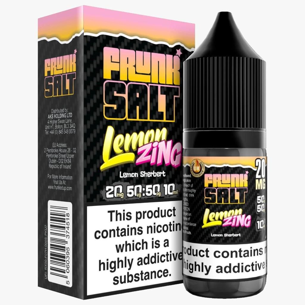 bulk wholesale Frunk Salt - Lemon Zing - 10ML Nic Salt - Box of 5 -