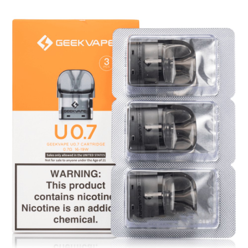 bulk wholesale Geekvape U Replacement Pods - 3pack - 0.7 Ohm