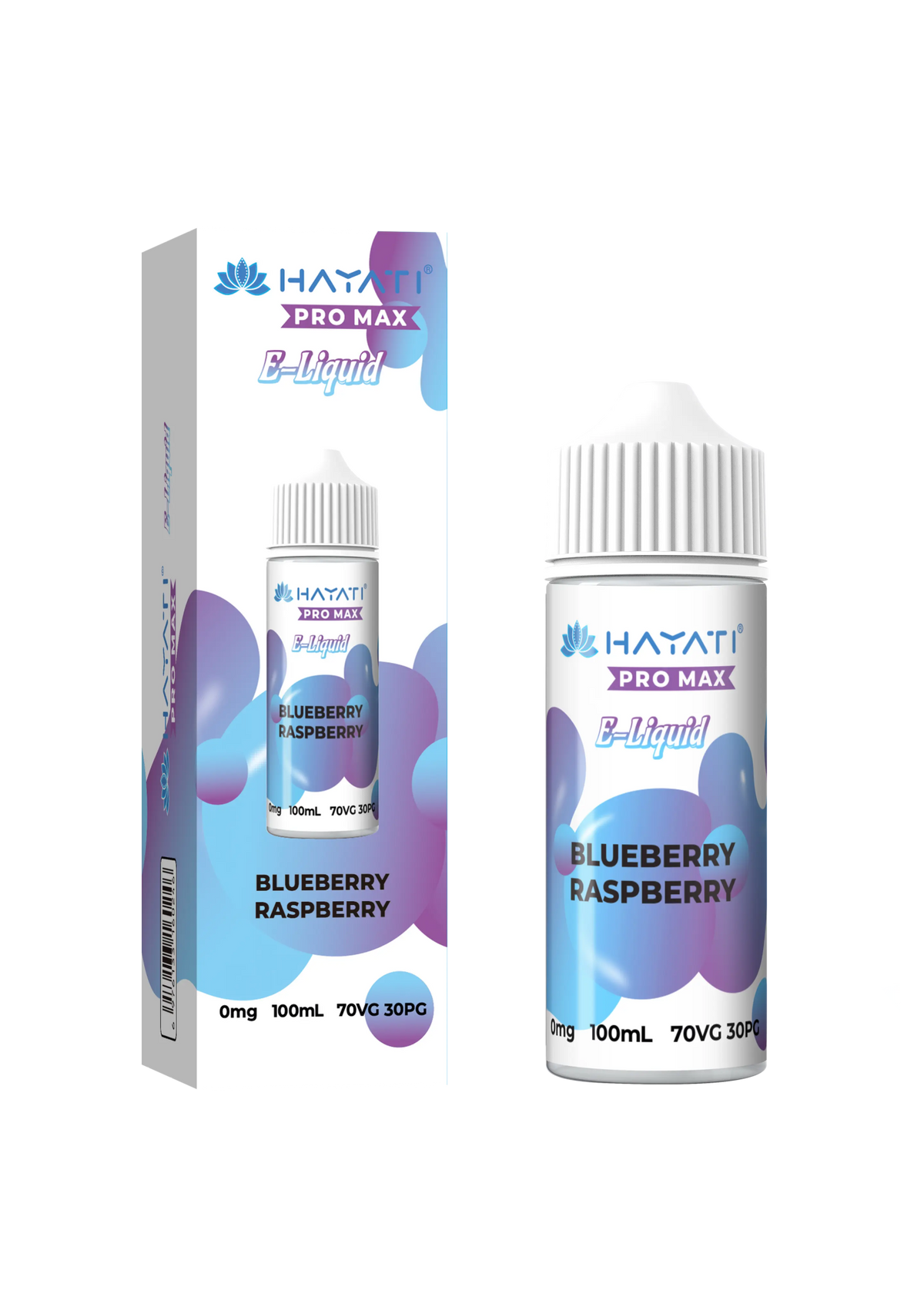 bulk wholesale Hayati Pro Max E - liquid 100ml Vape Juice - Blueberry Raspberry
