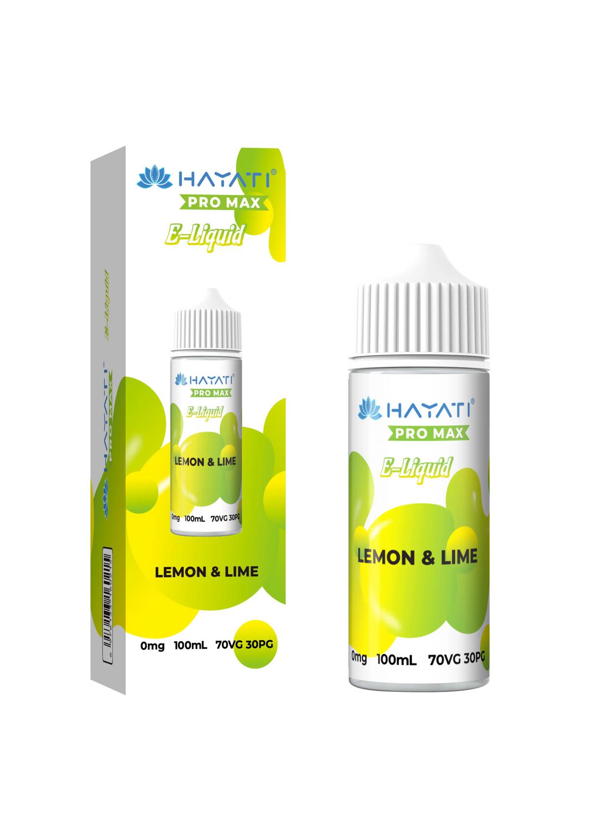 bulk wholesale Hayati Pro Max E - liquid 100ml Vape Juice - Lemon Lime