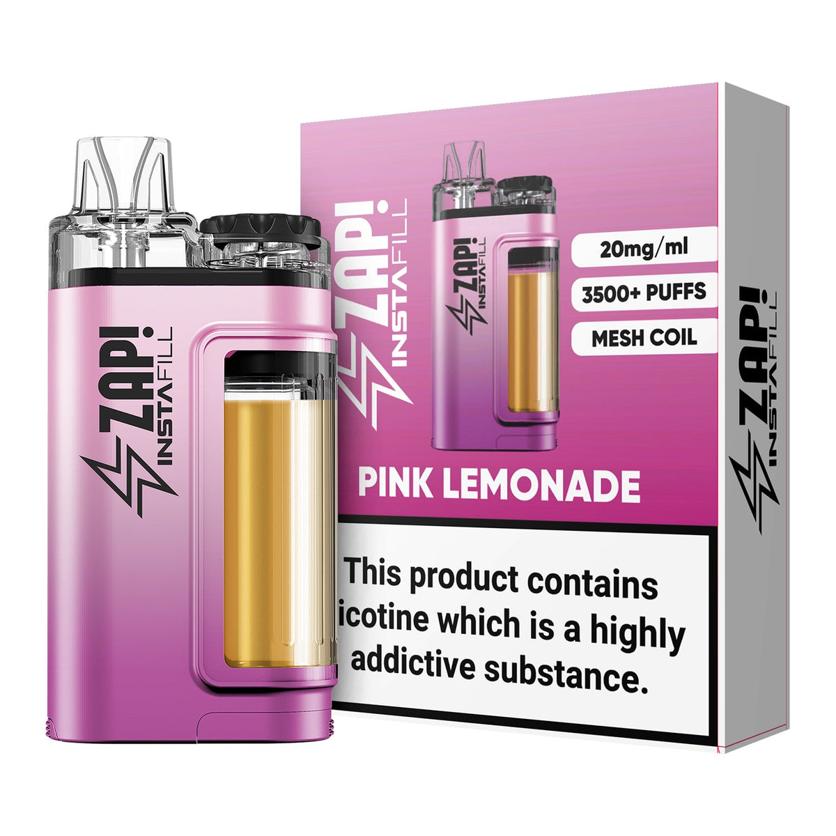 bulk wholesale Instafill 3500 Puffs Disposable Vape Refillable Pod Kit - Pink Lemonade