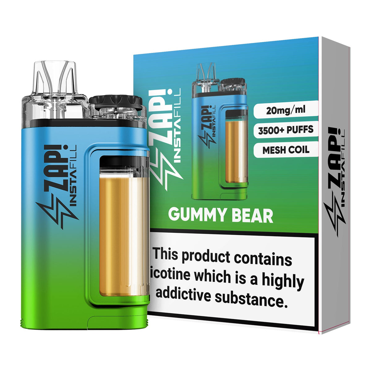 bulk wholesale Instafill 3500 Puffs Disposable Vape Refillable Pod Kit - Gummy Bear