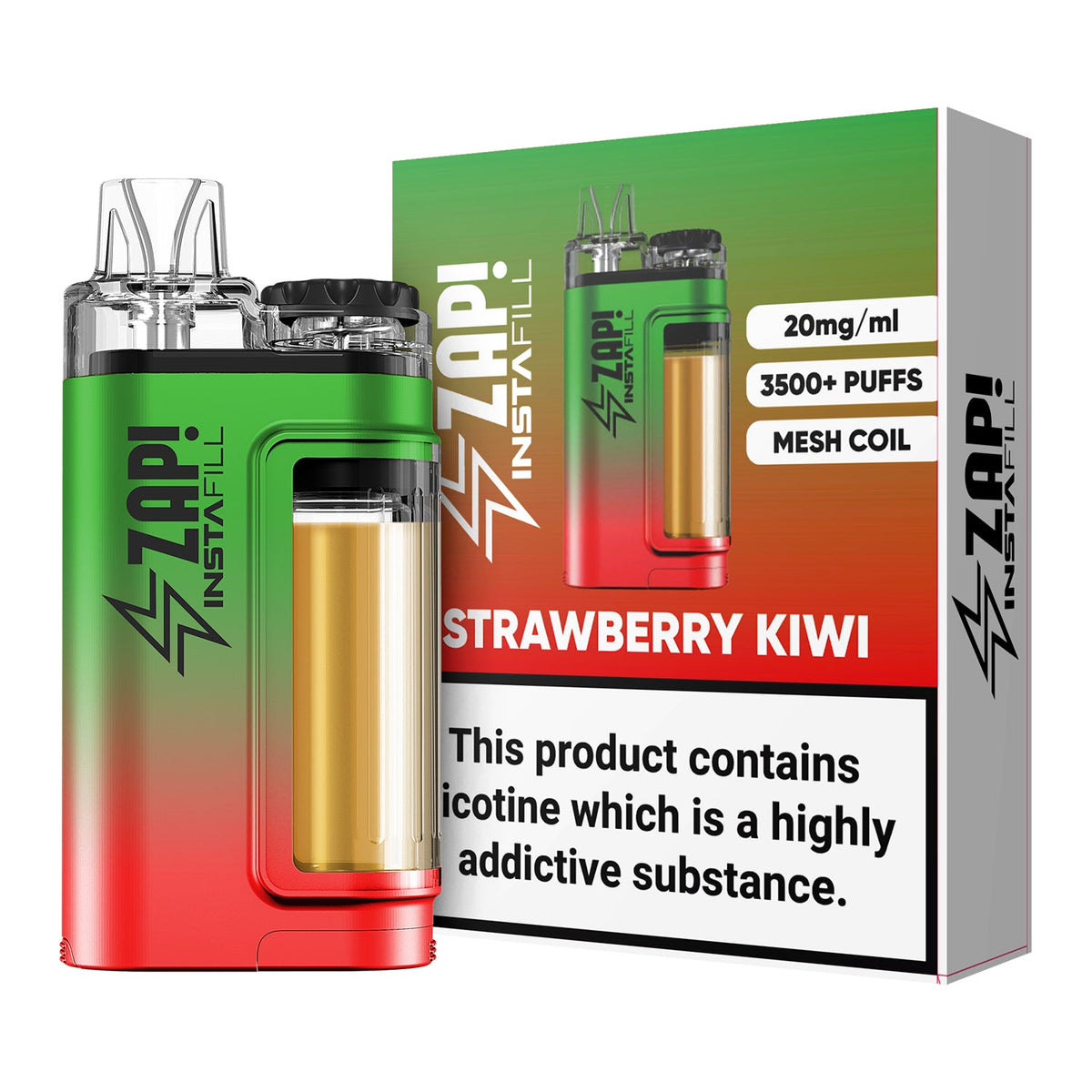 bulk wholesale Instafill 3500 Puffs Disposable Vape Refillable Pod Kit - Strawberry Kiwi