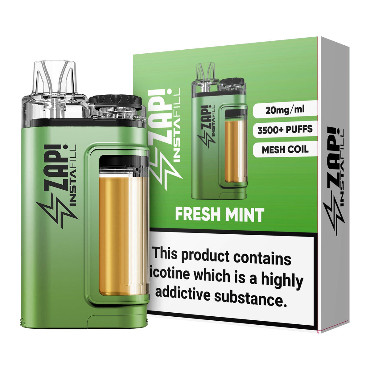 bulk wholesale Instafill 3500 Puffs Disposable Vape Refillable Pod Kit - Fresh Mint