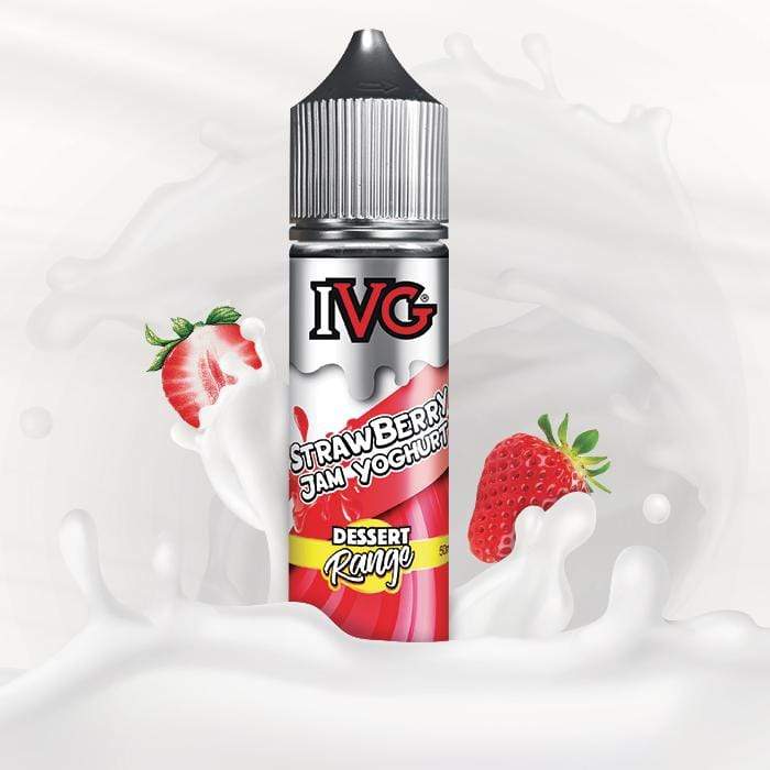 bulk wholesale IVG - Dessert Range - Strawberry Jam Yoghurt - 50ml Shortfill -