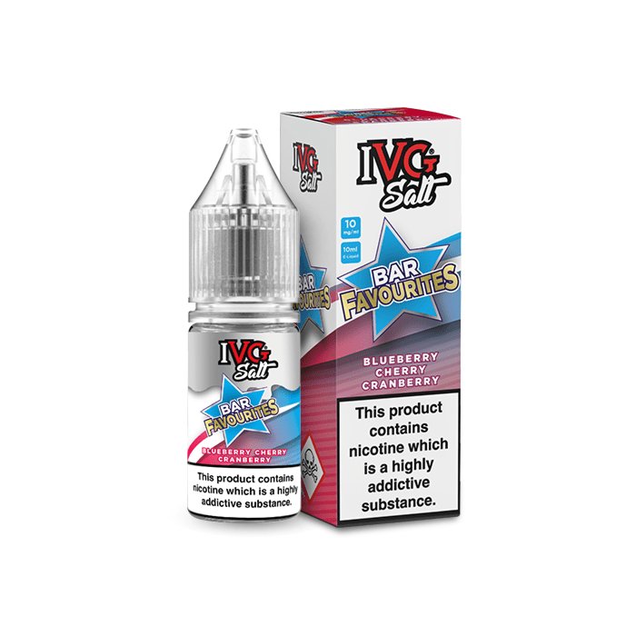 bulk wholesale IVG SALTS - BAR FAVOURITES - BLUEBERRY CHERRY CRANBERRY - 10ML - 10mg ( Box of 10 )