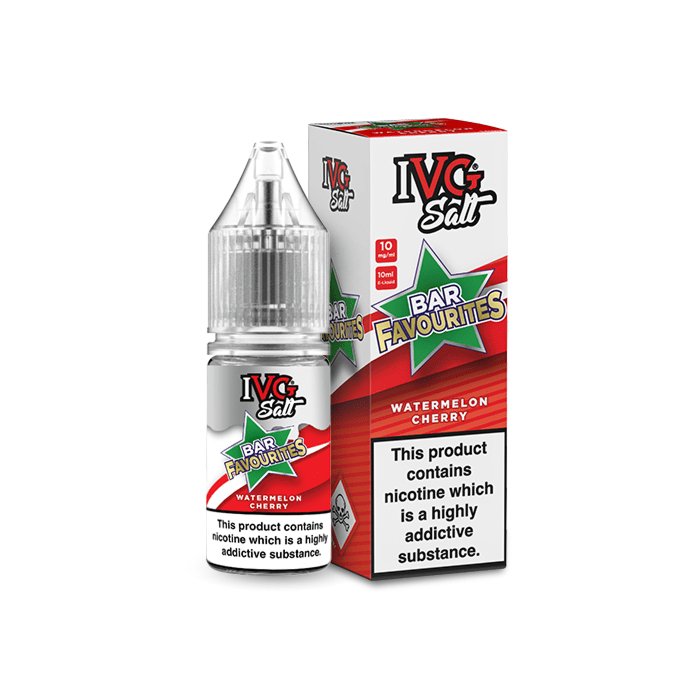 bulk wholesale IVG SALTS - BAR FAVOURITES - WATERMELON CHERRY - 10ML - 10mg ( Box of 10 )