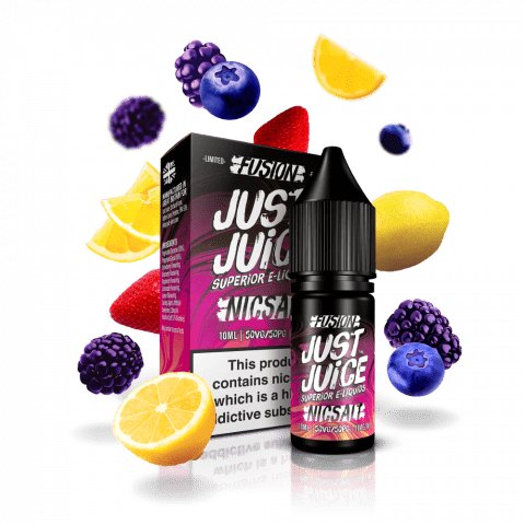 bulk wholesale JUST JUICE - FUSION BERRY BRUST & LEMONADE - 10ML NIC SALTS (BOX OF 5) - 10mg
