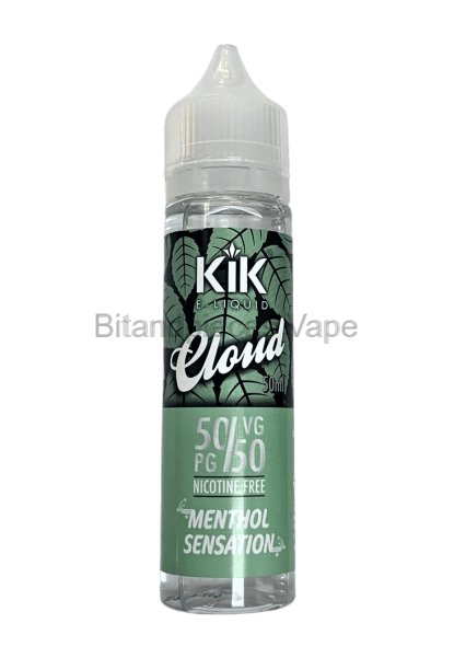 bulk wholesale Kik Cloud Menthol Sensation E - Liquid - 50ml -