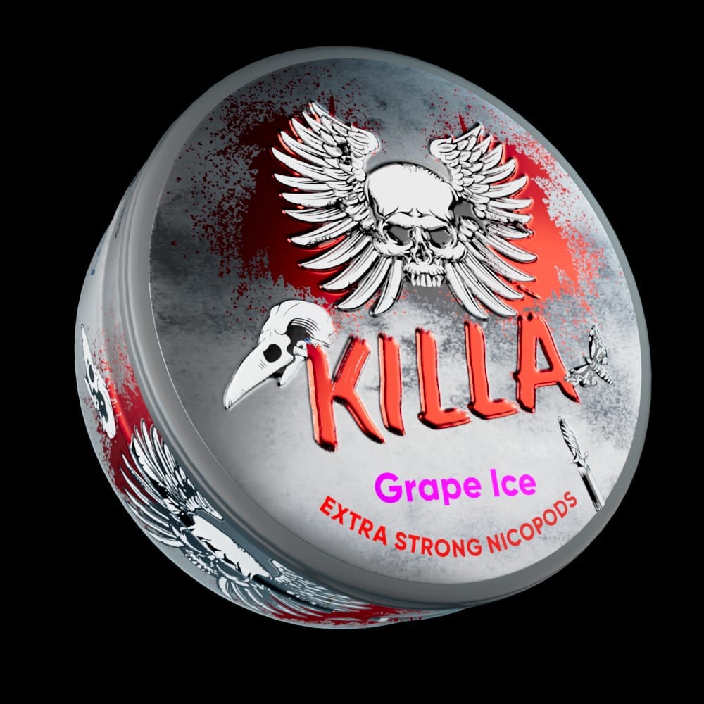 bulk wholesale Killa Nicopods - Grape Ice - 12.8mg - Box of 10 -