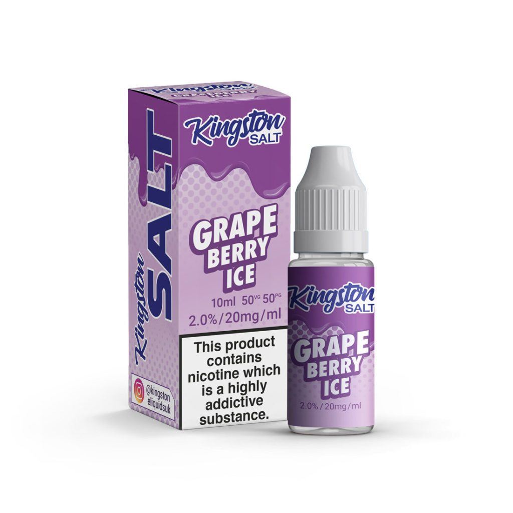 bulk wholesale Kingston - Grapeberry Ice Nic Salt - Box of 10 - 20mg