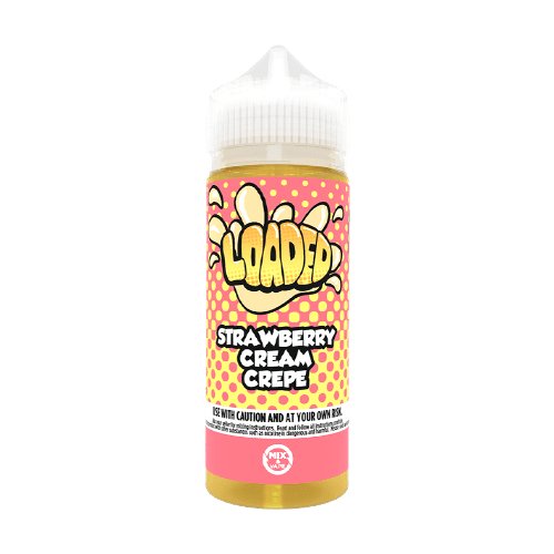 bulk wholesale Loaded - Strawberry Cream Crepe - 100ML Shortfill -