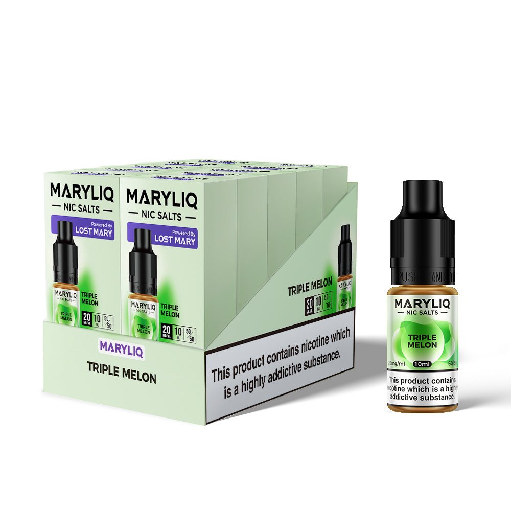 bulk wholesale Lost Mary Maryliq Nic Salts 10ml - (Box of 10) 20 MG - Triple Melon