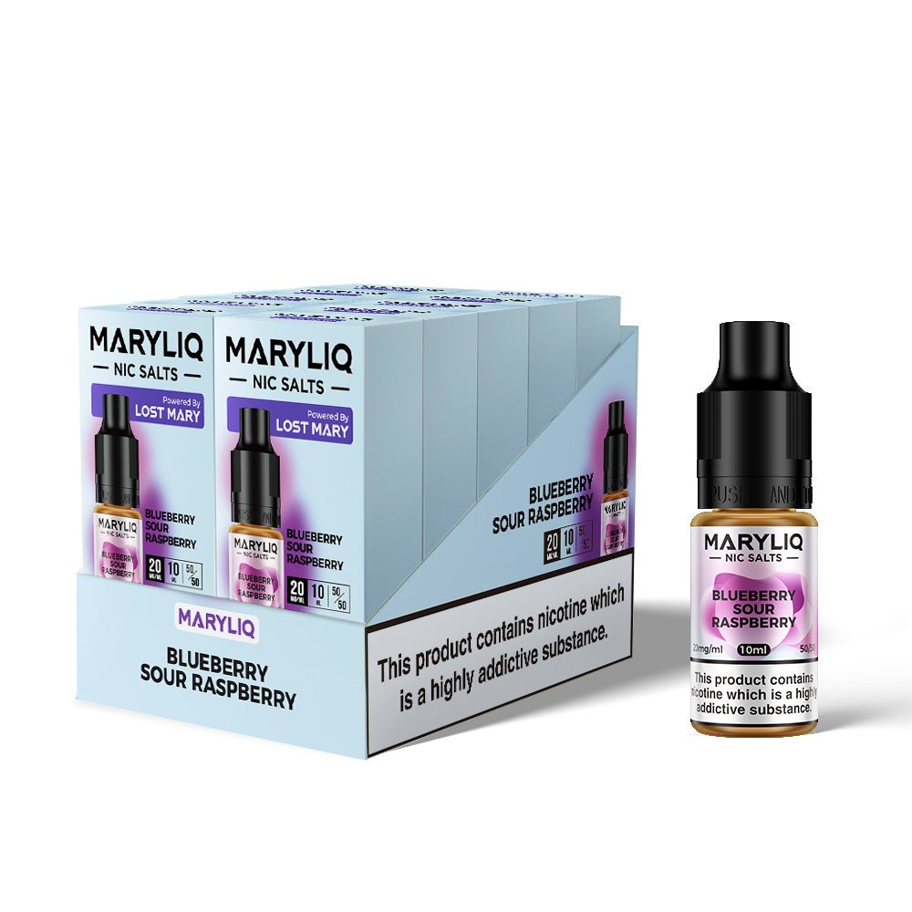 bulk wholesale Lost Mary Maryliq Nic Salts 10ml - (Box of 10) 20 MG - BLUEBERRY SOUR RASPBERRY