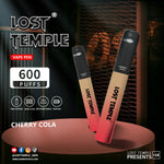 bulk wholesale Lost Temple 600 Puffs Disposable Vape Device Kit Box of 10 - Peach Mango