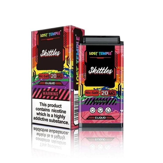 bulk wholesale Lost Temple 600 Replacement Atomizer Pods - Pack of 10 - Skittles (Box of 10)