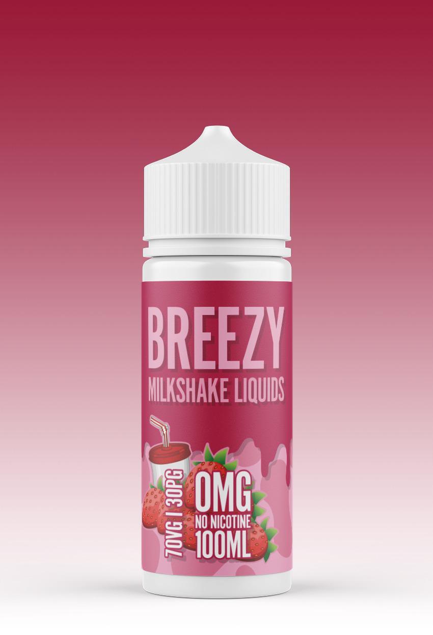 bulk wholesale Milkshake Liquids Breezy Shake Eliquid - 100ml -