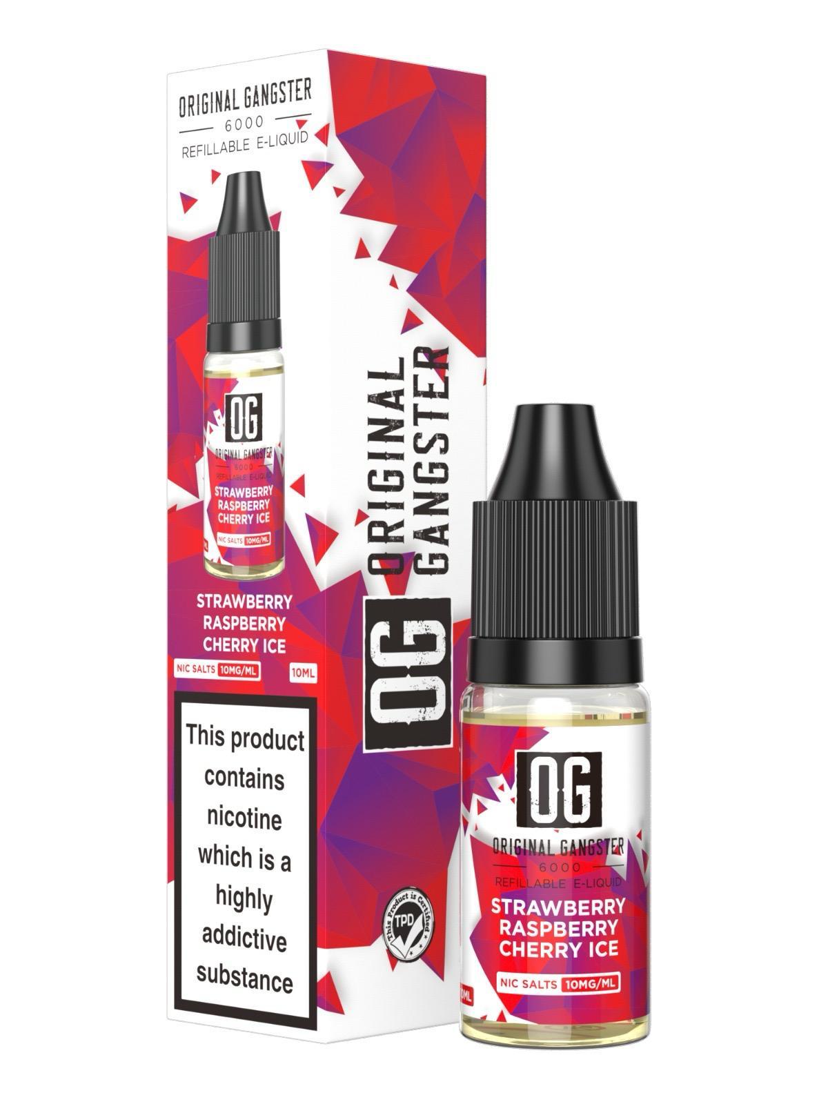 bulk wholesale OG Original Gangster 6000 Salt 10ml ( Box of 10 ) - Waterleon Ice