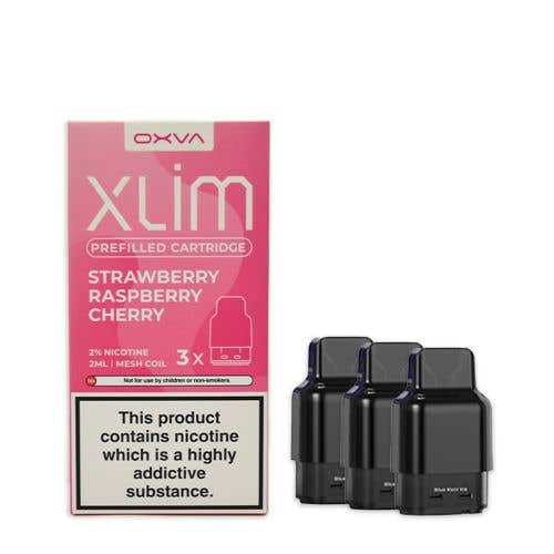 bulk wholesale Oxva Xlim Prefilled E - liquid Pods Cartridges - Pack of 3 - Strawberry Raspberry Cherry