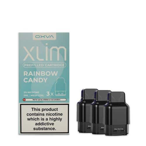 bulk wholesale Oxva Xlim Prefilled E - liquid Pods Cartridges - Pack of 3 - Rainbow Candy
