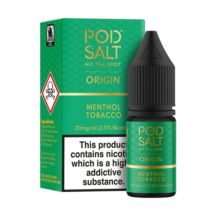 bulk wholesale POD SALT - MENTHOL TOBACCO - 10ML NIC SALT - Box of 5 - 10mg