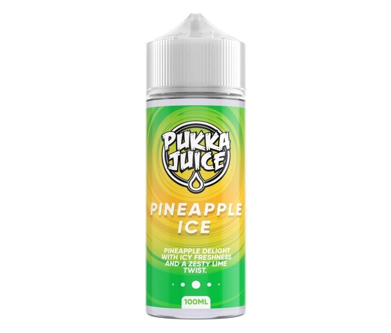 bulk wholesale Pukka Juice 100ml Shortfill E - liquids - Pineapple Ice