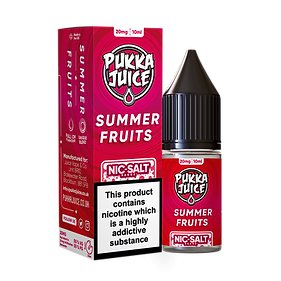 bulk wholesale PUKKA JUICE - SUMMER FRUITS - 10ML NIC SALT - BOX OF 10 - 10mg