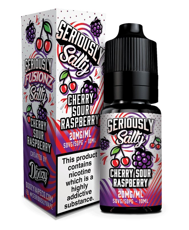 bulk wholesale Seriously Fusionz Nic Salt 10ml - Box of 10 - Cherry Sour Raspberry