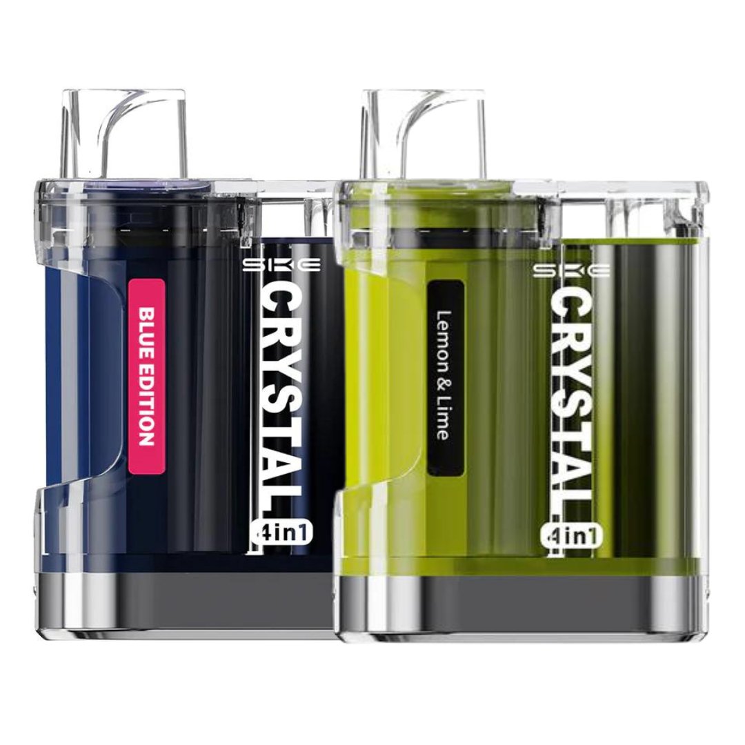 bulk wholesale Ske Crystal 2400 Puffs 4 in 1 Disposable Vape Device - Blue Edition (BOX OF 5)