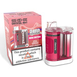bulk wholesale Ske Crystal 2400 Puffs 4 in 1 Disposable Vape Device - White Edition (BOX OF 5)