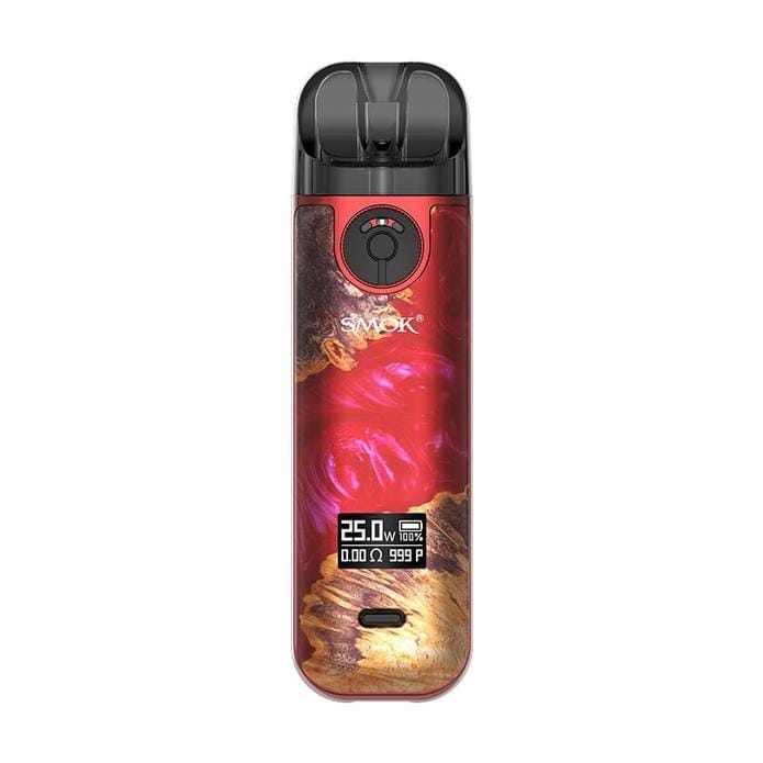 bulk wholesale SMOK - NOVO 4 - POD KIT - Red Stablizing Wood